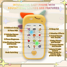Load image into Gallery viewer, Koolbitz Baby Toy Phone - Soft &amp; Safe Mobile Phone Toy with Animal Sounds and Music, for 1 Year Old Girls &amp; Boys, Toddler Phone for Kids Aged 1-6 Years
