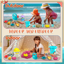 Load image into Gallery viewer, Koolbitz 21 Pcs Kids Beach Sand Set with Duck Sand Molds, Sandcastle Tools, Shovels, Bucket, Water Can &amp; Bucket | Non-Toxic, Mess-Free Play for Indoor &amp; Outdoor Summer Fun | Safe &amp; Durable
