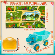 Load image into Gallery viewer, Koolbitz 34PCs Dinosaur Beach Sand Play Set with Space Sand and Carpet Mat - Complete Creative Play Kit with Moulds, Tools, Shovels and Accessories - Indoor and Outdoor Toys for Kids Ages 3+
