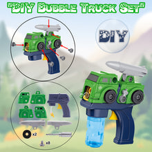 Load image into Gallery viewer, Truck Bubble Machine for Kids with 2 Bubbles Liquid for kids Bubble Blower for Bubble Blaster Party Favors, Birthday, Outdoor &amp; indoor handheld Bubble Maker toy
