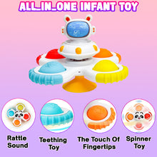 Load image into Gallery viewer, Koolbitz Kids Suction Cup Spinner Toys Sensory Bath Toy for Children Early Educational Fidget Toy for Babies Space Rotary Windmill Spinning Suction Cup Toy for Toddlers
