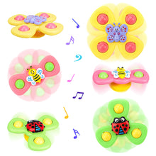Load image into Gallery viewer, Koolbitz Colourful Suction Cup Spinner Toys for Babies, 3 Pcs Baby Sensory Bath Toys Spinners with Super Suction for Bathtubs and Any Flat Surfaces, Gift for Toddlers Infants
