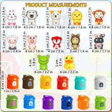 Load image into Gallery viewer, Koolbitz Interactive Animal Number Game 24-Piece Finger Puppet &amp; Sorting Playset, Montessori Color &amp; Number Recognition Skills Development, Toddler Educational Toy Gift for Children 1-3 Years
