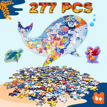 Load image into Gallery viewer, Koolbitz 277 Pcs Shark Puzzle for Kids Learning Educational Floor Puzzle for Children &amp; Adults Indoor Cardboard Puzzle Pieces Game Toy for Boys and Girls Perfect Sea Life Puzzles Game
