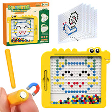 Load image into Gallery viewer, Koolbitz Colorful Magnetic Bead Drawing Board with Pattern Cards and Pen, Magnetic Educational Toy Set for Children Ideal for Developing Creativity and Motor Skills for Kids 3-8
