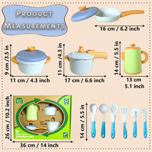 Load image into Gallery viewer, Koolbitz Colourful Kids Kitchen Playset Pretend Cooking Toy Set with Realistic Pots, Pans, Pressure Cooker and Utensils for Creative Play Children Cookware Pretend Kitchen Accessories
