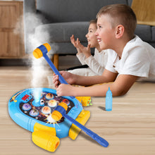 Load image into Gallery viewer, Koolbitz Interactive Spaceship Game Machine - Electric Arcade with Music, Lights &amp; Water Effects - Fun Educational Toy for Kids, Includes 2 Hammers &amp; Water Dropper
