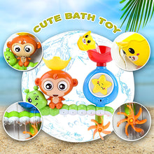 Load image into Gallery viewer, Koolbitz Interactive Swimming Doll with Monkey-Themed Bath Toy Set – Fun Water Play Movable Doll with Realistic Swimming Action Wall-Mountable Bath Toy with Waterfall Effects – Ages 18 Months+
