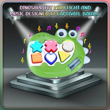 Load image into Gallery viewer, Koolbitz 2 in 1 Dinosaur Musical Piano &amp; Play Mat Set with 18 Pcs Interactive Toy with Lights, Sounds, &amp; Shape Sorting for Toddlers 6 Months+
