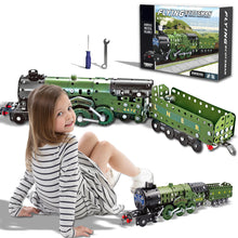 Load image into Gallery viewer, Koolbitz Kids Train Building Kit Construction &amp; Inbuild Train with Real Tools ids Learning &amp; Developing Engineering Skills Toys Birthday Gift for Boys Girls Ages 6+ (340 Pieces)
