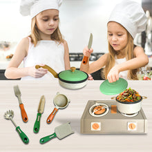Load image into Gallery viewer, Koolbitz Kids Kitchen Play Set – Pretend Play Cooking Toy Kit for Boys &amp; Girls Includes Realistic Pans, Utensils, and Stove – Perfect Educational Gift for Toddlers &amp; Preschoolers
