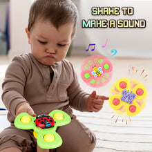Load image into Gallery viewer, Koolbitz Colourful Suction Cup Spinner Toys for Babies, 3 Pcs Baby Sensory Bath Toys Spinners with Super Suction for Bathtubs and Any Flat Surfaces, Gift for Toddlers Infants
