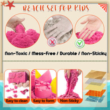 Load image into Gallery viewer, Koolbitz 31PCS Kids Beach Sand Toy Set with Animal Moulds, Castle Building Moulds, Sand Tools, Bucket, and Portable Carry Bag Ð Ideal for Creative Toy Play at The Beach, Sandbox, and Indoors
