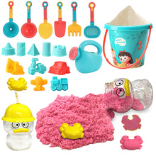 Load image into Gallery viewer, Koolbitz 21 Pcs Kids Beach Sand Set with Duck Sand Molds, Sandcastle Tools, Shovels, Bucket, Water Can &amp; Bucket | Non-Toxic, Mess-Free Play for Indoor &amp; Outdoor Summer Fun | Safe &amp; Durable
