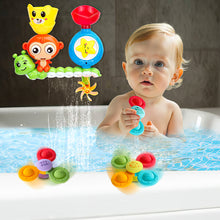 Load image into Gallery viewer, Koolbitz Bath Toy Set for Toddlers, Includes Spinning Water Wheel, DIY Monkey Waterfall, Suction Cup Spinners, Sensory Educational Toys for Bathtime Fun
