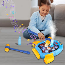 Load image into Gallery viewer, Koolbitz Interactive Spaceship Game Machine - Electric Arcade with Music, Lights &amp; Water Effects - Fun Educational Toy for Kids, Includes 2 Hammers &amp; Water Dropper
