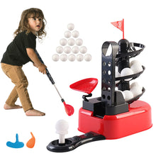 Load image into Gallery viewer, Koolbitz 29 Pcs Kids Golf Set with 15 Golf Balls &amp; Adjustable Clubs Kids Golf Set 3-5 Equipment Indoor Outdoor Junior Golf Clubs Set for Kids, Garden Golf Toys

