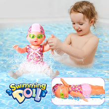 Load image into Gallery viewer, Koolbitz Realistic Electric Swimming Doll with Accessories Bath Waterproof Toy for Kids with Movable Limbs Kids Floating Bath Toy for Boys and Girls, Water Toys for Toddlers

