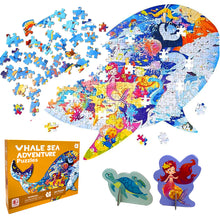 Load image into Gallery viewer, Koolbitz 277 Pcs Shark Puzzle for Kids Learning Educational Floor Puzzle for Children &amp; Adults Indoor Cardboard Puzzle Pieces Game Toy for Boys and Girls Perfect Sea Life Puzzles Game
