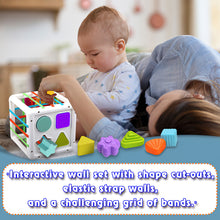 Load image into Gallery viewer, Koolbitz Kids Montessori Shape Sorter Baby Toys Early Learning Sensory Shape Sorting Cube Whack Mole Fine Motor Skills Game, Toddlers Toy for Children Baby Toys for Boy Girl Gifts 6 12 18 Months

