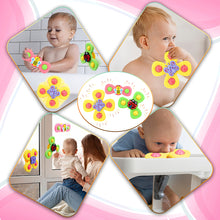 Load image into Gallery viewer, Koolbitz Colourful Suction Cup Spinner Toys for Babies, 3 Pcs Baby Sensory Bath Toys Spinners with Super Suction for Bathtubs and Any Flat Surfaces, Gift for Toddlers Infants
