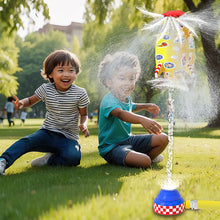Load image into Gallery viewer, Koolbitz Splash Rocket Water Launcher Toy - Space Themed Outdoor Sprinkler Toy for Kids, Summer Garden Play, Adjustable Water Pressure Rocket Toy, Water Blaster Rocket Liftoff &amp; Spin
