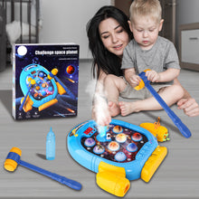 Load image into Gallery viewer, Koolbitz Interactive Spaceship Game Machine - Electric Arcade with Music, Lights &amp; Water Effects - Fun Educational Toy for Kids, Includes 2 Hammers &amp; Water Dropper
