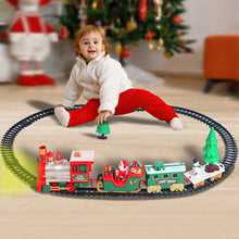 Load image into Gallery viewer, Koolbitz Deluxe Christmas Train Set Festive Holiday Locomotive with Sound, Lights, Tracks, 22-Piece Model Train Kit for Decoration and Play, Perfect for Under the Tree and Seasonal Display
