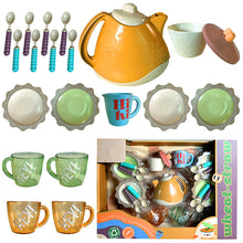 Load image into Gallery viewer, Koolbitz 20 Pcs Realistic Tea Set Cattle Cup Spoon Indoor Outdoor Pretend Play Toy Educational Kids Toy
