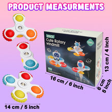 Load image into Gallery viewer, Koolbitz Kids Suction Cup Spinner Toys Sensory Bath Toy for Children Early Educational Fidget Toy for Babies Space Rotary Windmill Spinning Suction Cup Toy for Toddlers
