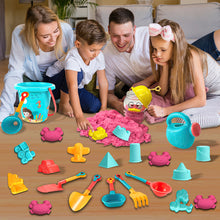 Load image into Gallery viewer, Koolbitz 21 Pcs Kids Beach Sand Set with Duck Sand Molds, Sandcastle Tools, Shovels, Bucket, Water Can &amp; Bucket | Non-Toxic, Mess-Free Play for Indoor &amp; Outdoor Summer Fun | Safe &amp; Durable
