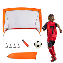 Load image into Gallery viewer, Koolbitz Large Portable Football Goal Post 120 X 90 X 70 cm with Ball, Pump, Pegs, and Carry Bag for Kids Indoor Outdoor Soccer Football Set Football Training Equipment
