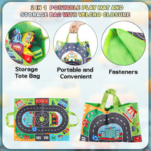 Load image into Gallery viewer, Koolbitz Kids Soft Car Toys with Playmat Storage Bag Infant Baby Toddler Toys Age 12-18 Months 1-2, 1st Birthday Gifts for Boy Girl Baby Kids Pretend Play 6 Baby Cloth Cars Sets
