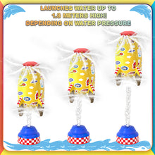 Load image into Gallery viewer, Koolbitz Splash Rocket Water Launcher Toy - Space Themed Outdoor Sprinkler Toy for Kids, Summer Garden Play, Adjustable Water Pressure Rocket Toy, Water Blaster Rocket Liftoff &amp; Spin
