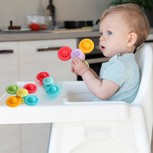 Load image into Gallery viewer, Koolbitz Suction Cup Baby Spinner Toys - Montessori Sensory Educational Learning Toy for Babies Silicone Simple Dimple Infant Bath Activity Fidget Toy Perfect Toddler for Ages 6 to 18 Months
