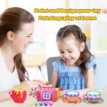 Load image into Gallery viewer, Koolbitz Kids DIY Painted Graffiti Teapot Set with Paint Colors &amp; Brushes, Create and Paint Your Own Mini Tea Set, Great Gift For Your Toddlers &amp; Kids, Children&#39;s Crafts Set &amp; Role Play Toy
