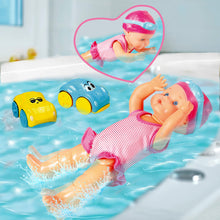 Load image into Gallery viewer, Koolbitz 3-In-1 Bath and Pool Toys Electric Baby Born Swim Doll Waterproof with 2x Interactive Land and Water Wind-Up Cars Cartoon Water Cars Swimming Doll Baby Float Water Toys Fun Summer Toys Kids
