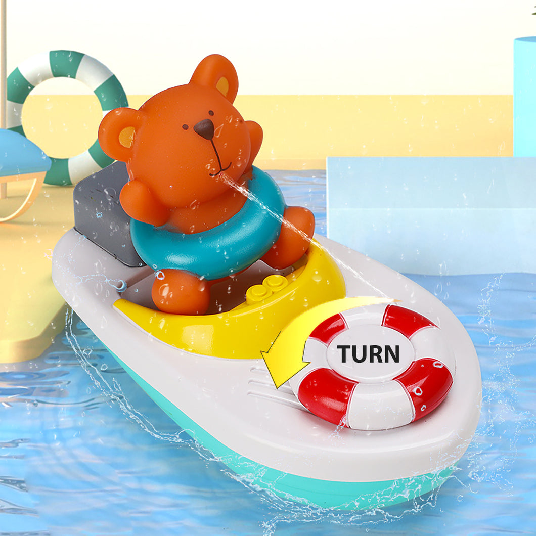 Koolbitz Cute Bear Baby Bath Floating Swimming Pool Toys for Kids, Bath Time Toys for Toddlers, Water Toys Swimming, Bathtub Swimming Toys for Baby Kids 0 to 5 Years, for Children