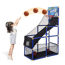 Load image into Gallery viewer, Koolbitz Arcade Basketball Playset Basket and Mesh Bag Set for Play Indoor Outdoor Basketball Hoop Arcade Play Game Set Sports Play Set for Kids Toddlers

