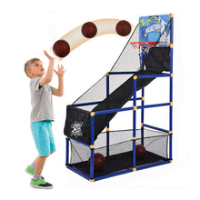 Load image into Gallery viewer, Koolbitz Arcade Basketball Playset Basket and Mesh Bag Set for Play Indoor Outdoor Basketball Hoop Arcade Play Game Set Sports Play Set for Kids Toddlers
