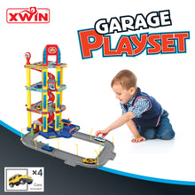Load image into Gallery viewer, Koolbitz Kids Parking Lot Garage Toy Set for Kids, Race Car Ramp Track Toy for 5 6 7 Year Old 4-Story Parking Playset Preschool Car Games Toys for Kids Vehicle Playsets
