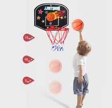 Load image into Gallery viewer, Black Mini Basketball Hoop Set Portable Indoor Outdoor
