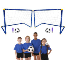 Load image into Gallery viewer, Portable Large Instant Football Goals Set with Goal Net, Ball and Pump
