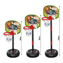 Load image into Gallery viewer, Adjustable Basketball Set Hoop Board Stand Net Toy 55cm to 130cm
