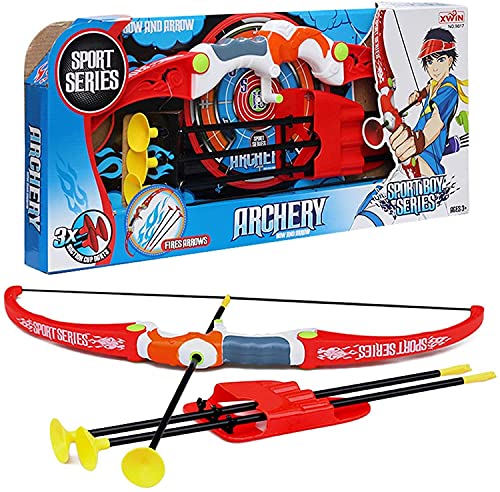 Archery Bow and Arrow Set with 3 Arrows, Target