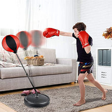 Load image into Gallery viewer, Boxing Set with Adjustable Height Standing Punching Ball, Gloves and Pump
