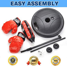 Load image into Gallery viewer, Boxing Set with Adjustable Height Standing Punching Ball, Gloves and Pump
