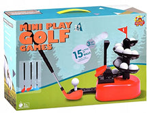 Load image into Gallery viewer, Mini Golf Set 29 Pcs with 15 Golf Balls &amp; Adjustable Clubs
