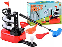 Load image into Gallery viewer, Mini Golf Set 29 Pcs with 15 Golf Balls &amp; Adjustable Clubs
