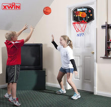 Load image into Gallery viewer, Black Mini Basketball Hoop Set Portable Indoor Outdoor
